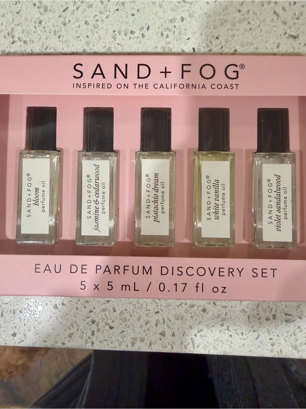 Sand + Fog Pink Eau de Parfum Discovery Set - 5 x 5 ml new w/o tags! Lovely!